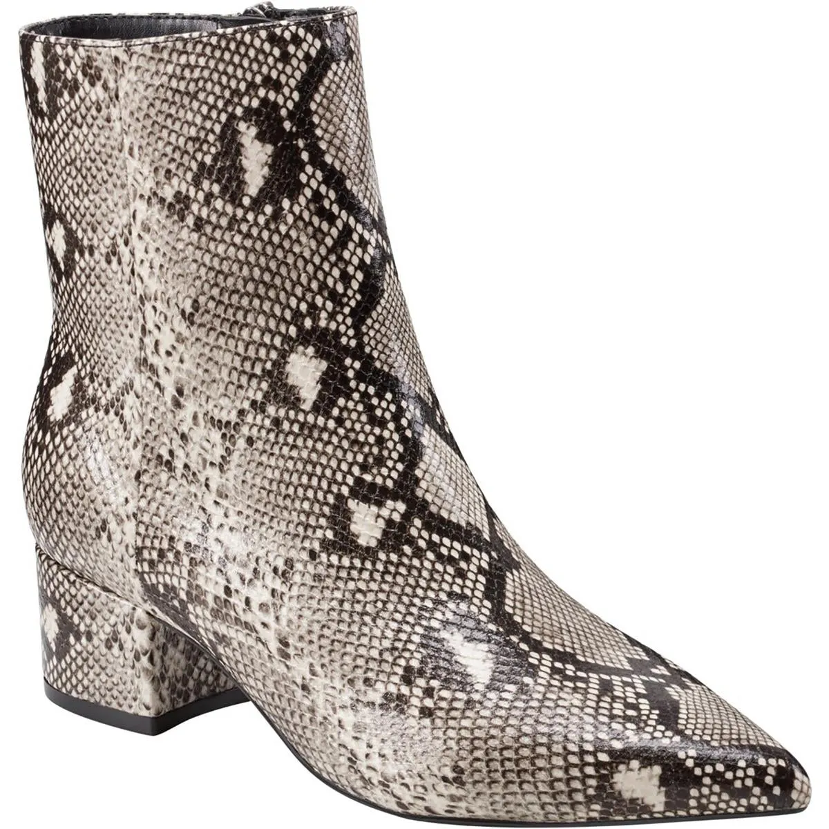 Gismo 3 Womens Block Heel Faux Leather Ankle Boots