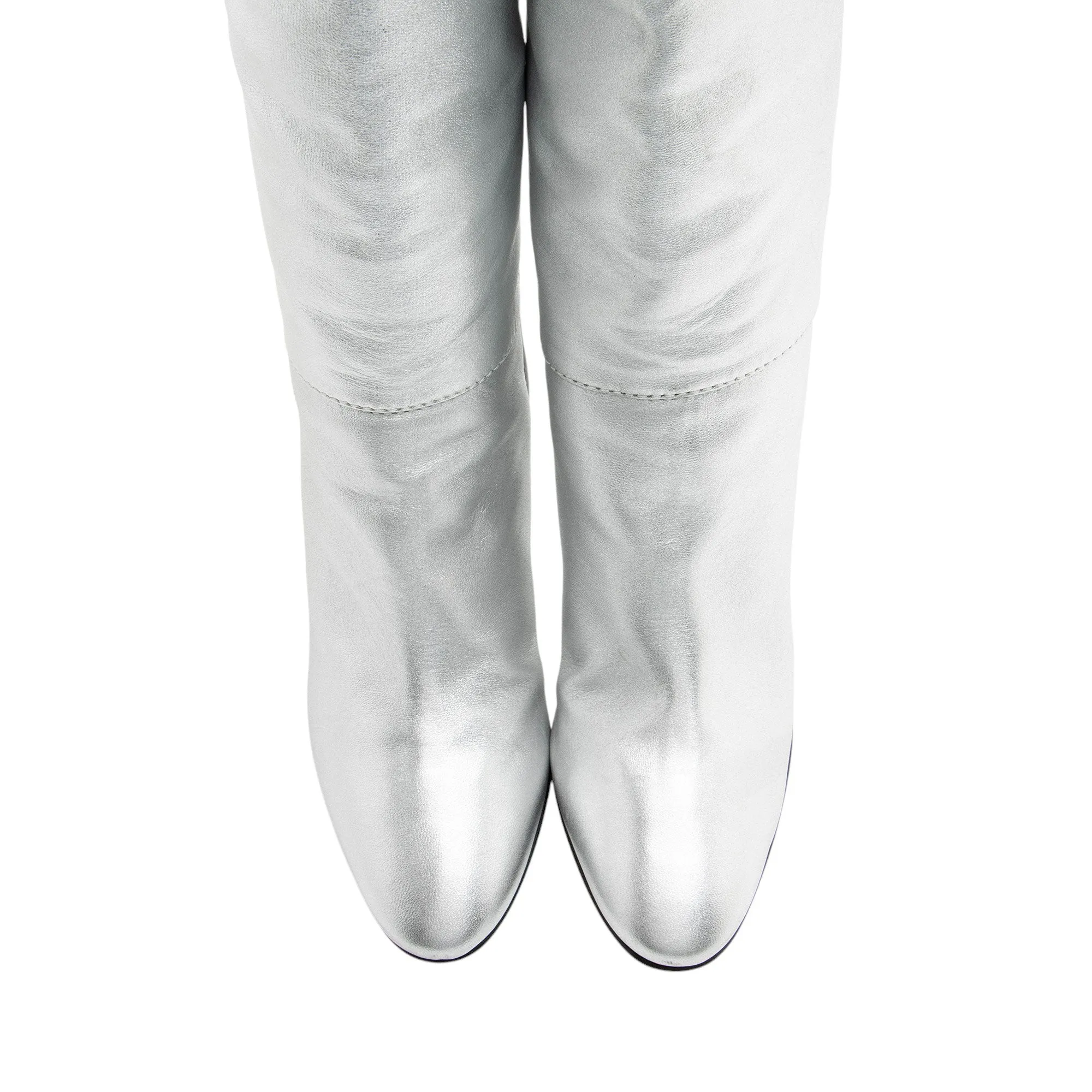Giuseppe Zanotti Metallic Leather Tall Boots