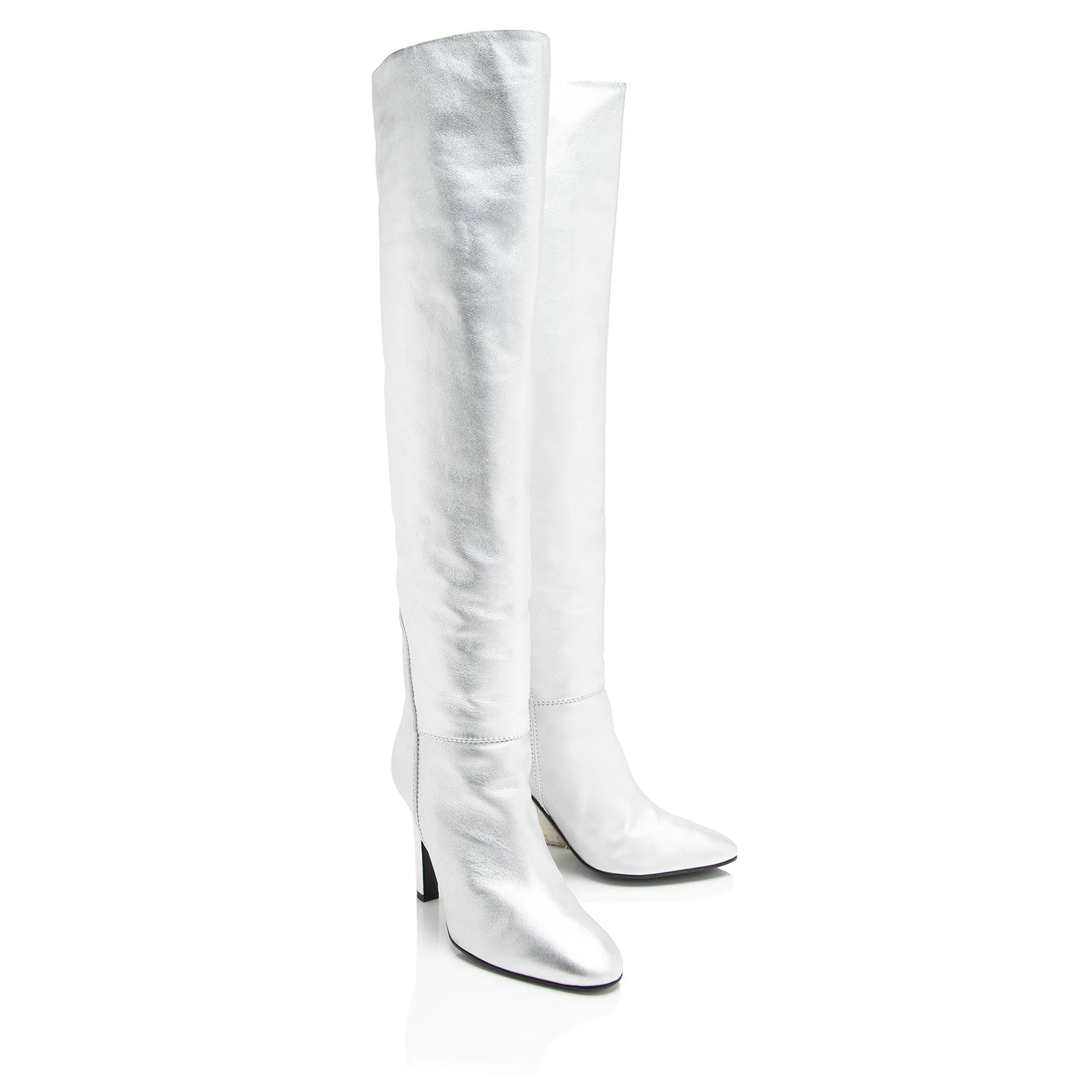 Giuseppe Zanotti Metallic Leather Tall Boots