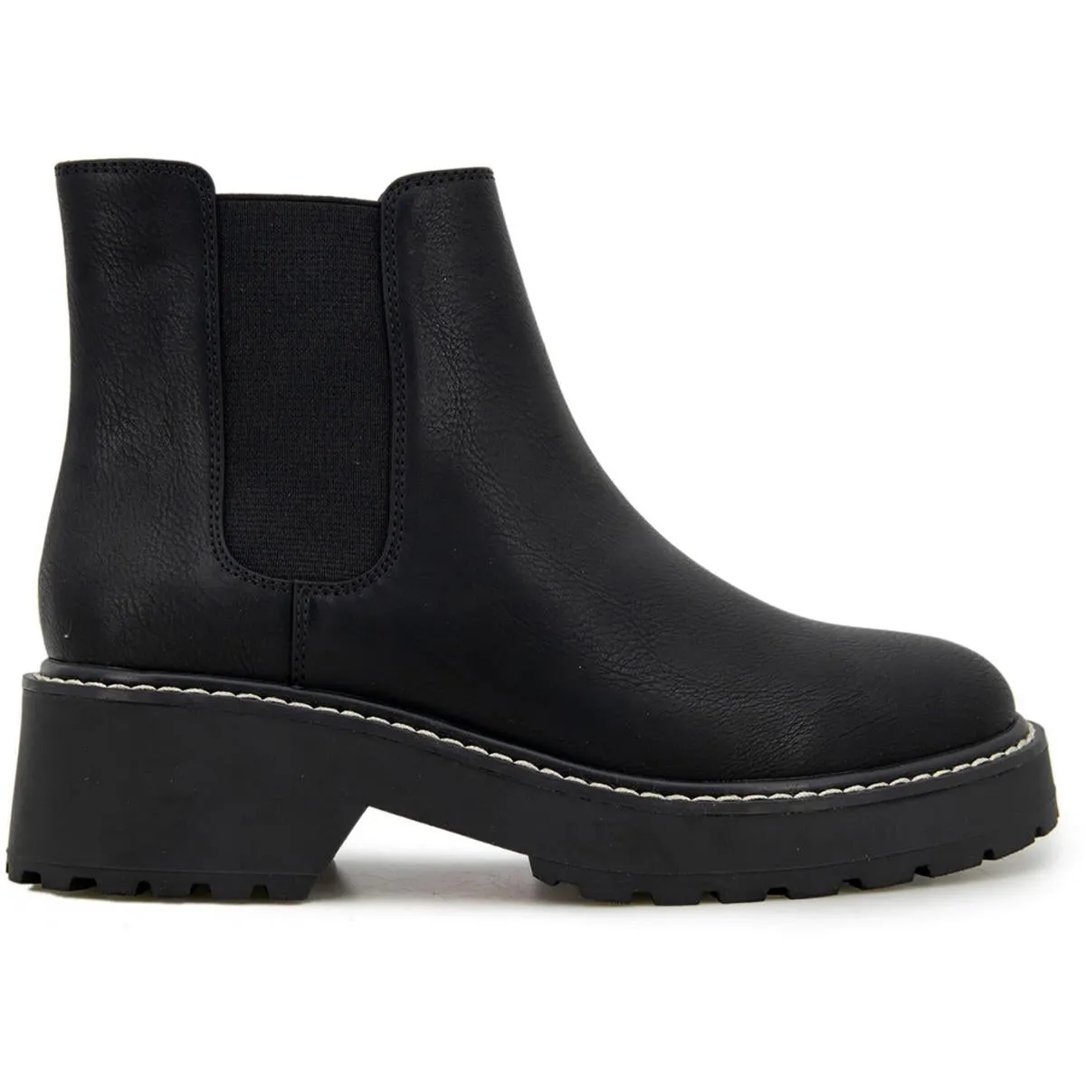 Glo 2 Womens Leather Round Toe Chelsea Boots
