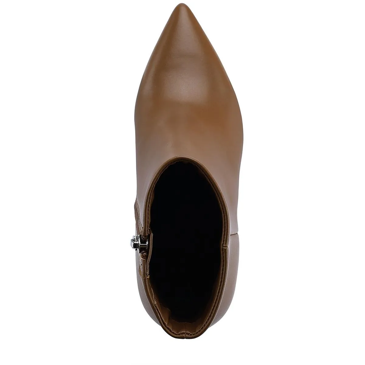 Glorena Womens Leather Pointed Toe Booties