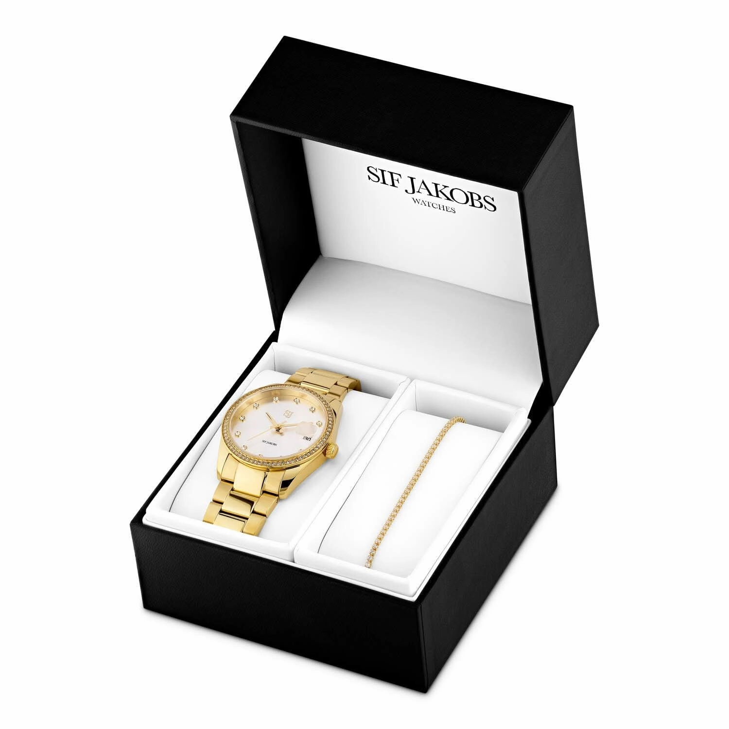 Gold Plated Elektra Set Gold SJ-W1052SET-CZ-YG