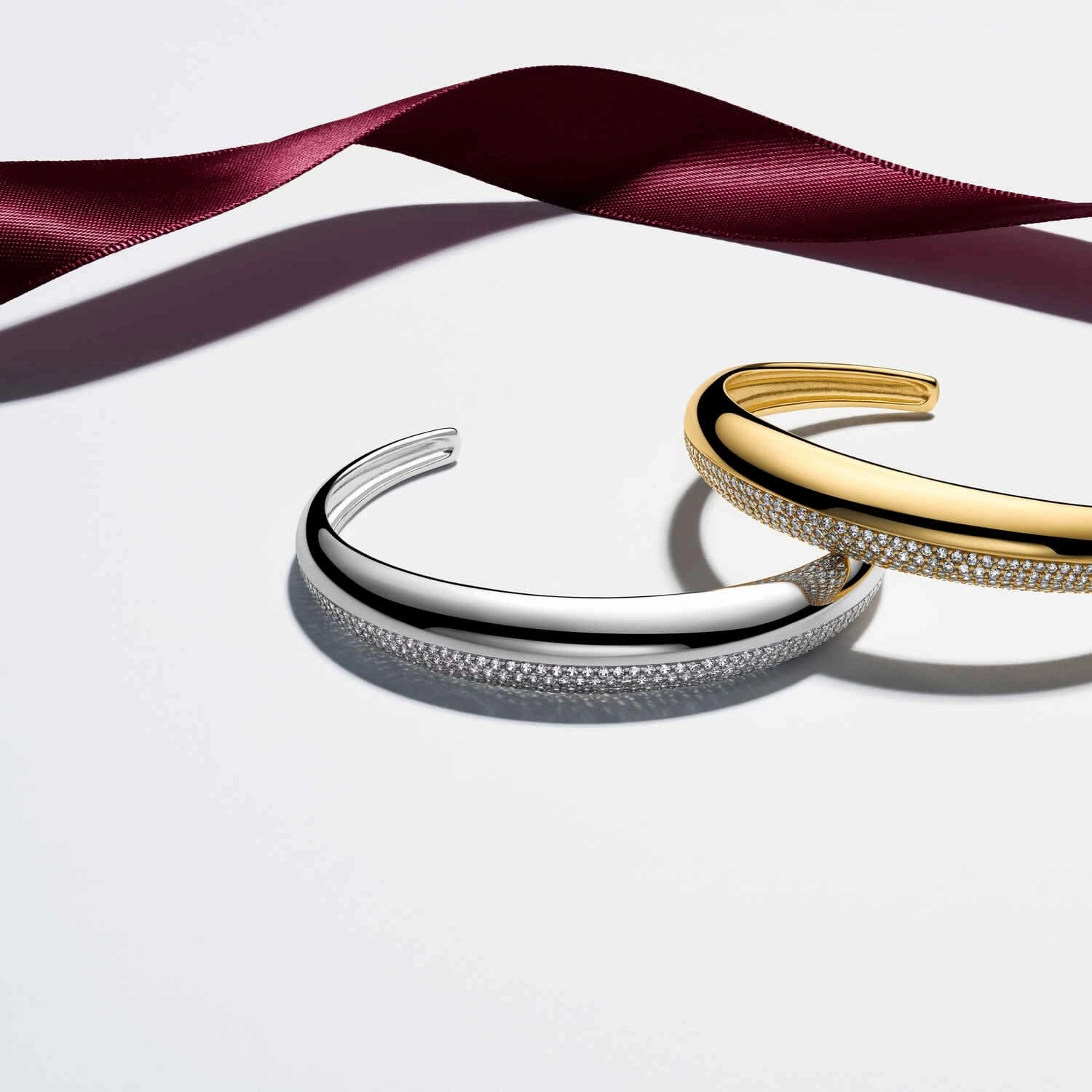 Gold Plated Fasano Bangle SJ-BG2487-CZ-YG