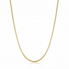 Gold Snake Chain Necklace N038-01G