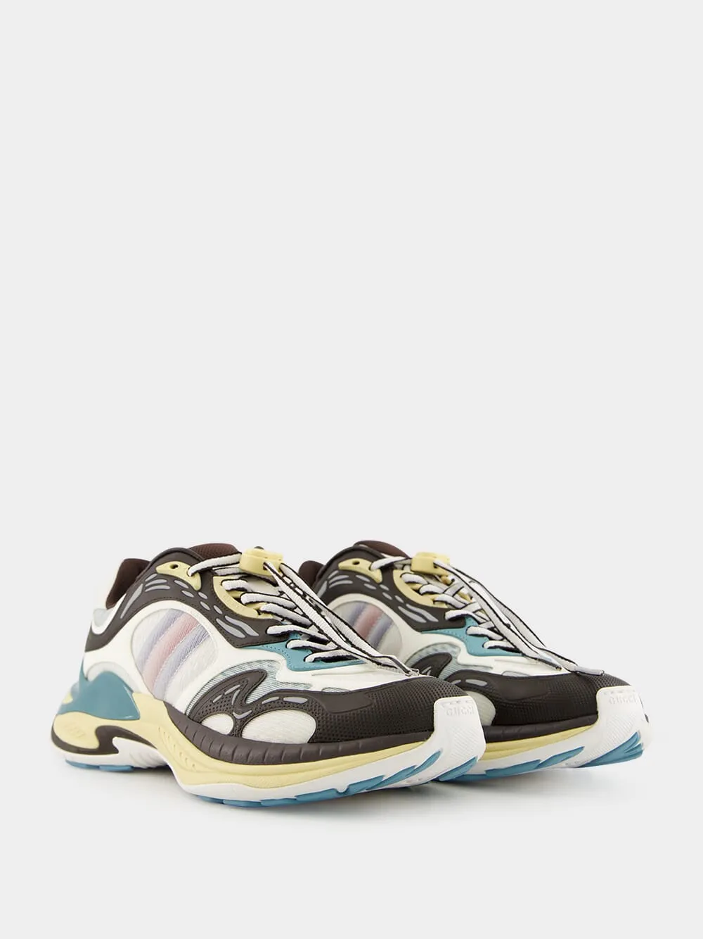 Grey Mesh and Leather 2.0 Sneakers