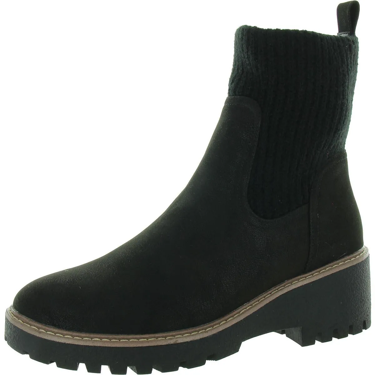 GS1492404 Womens Leather Laceless Ankle Boots