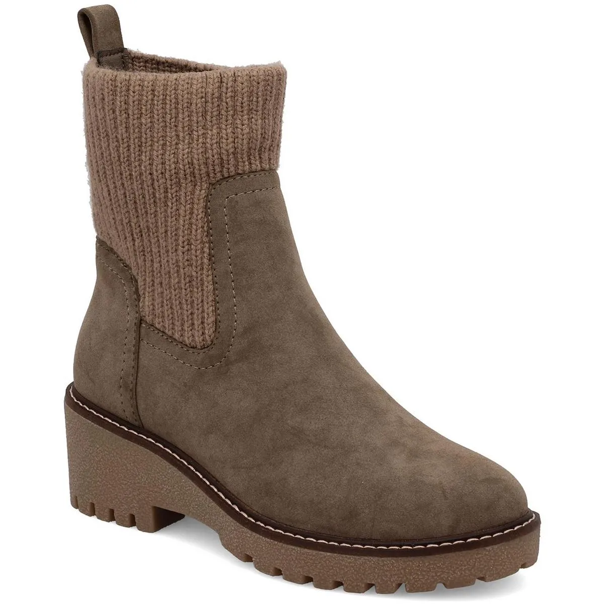 GS1492404 Womens Leather Laceless Ankle Boots