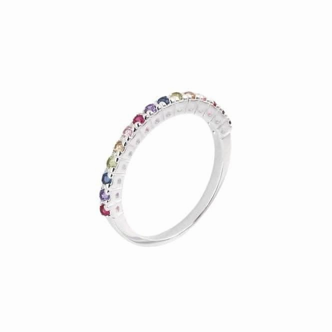 Half Eternity Multi Zirconia Ring 1441MCZ