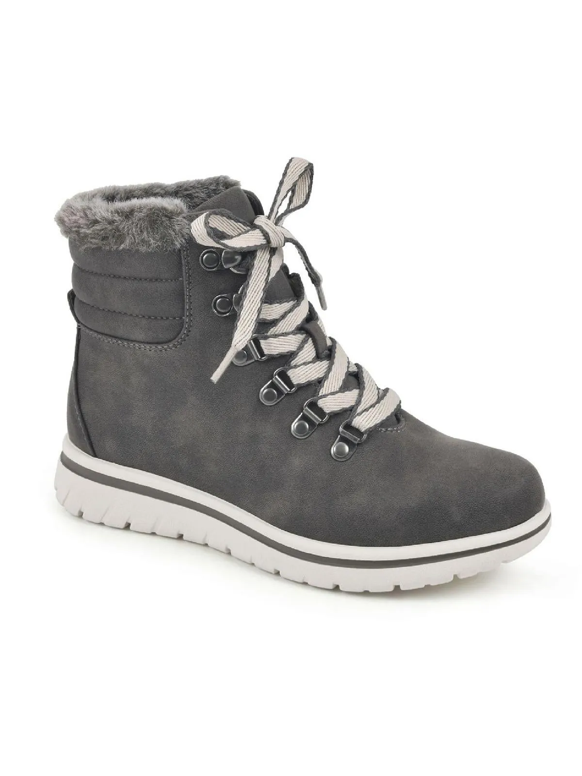 Hallett Womens Memory Foam Lace Up Ankle Boots