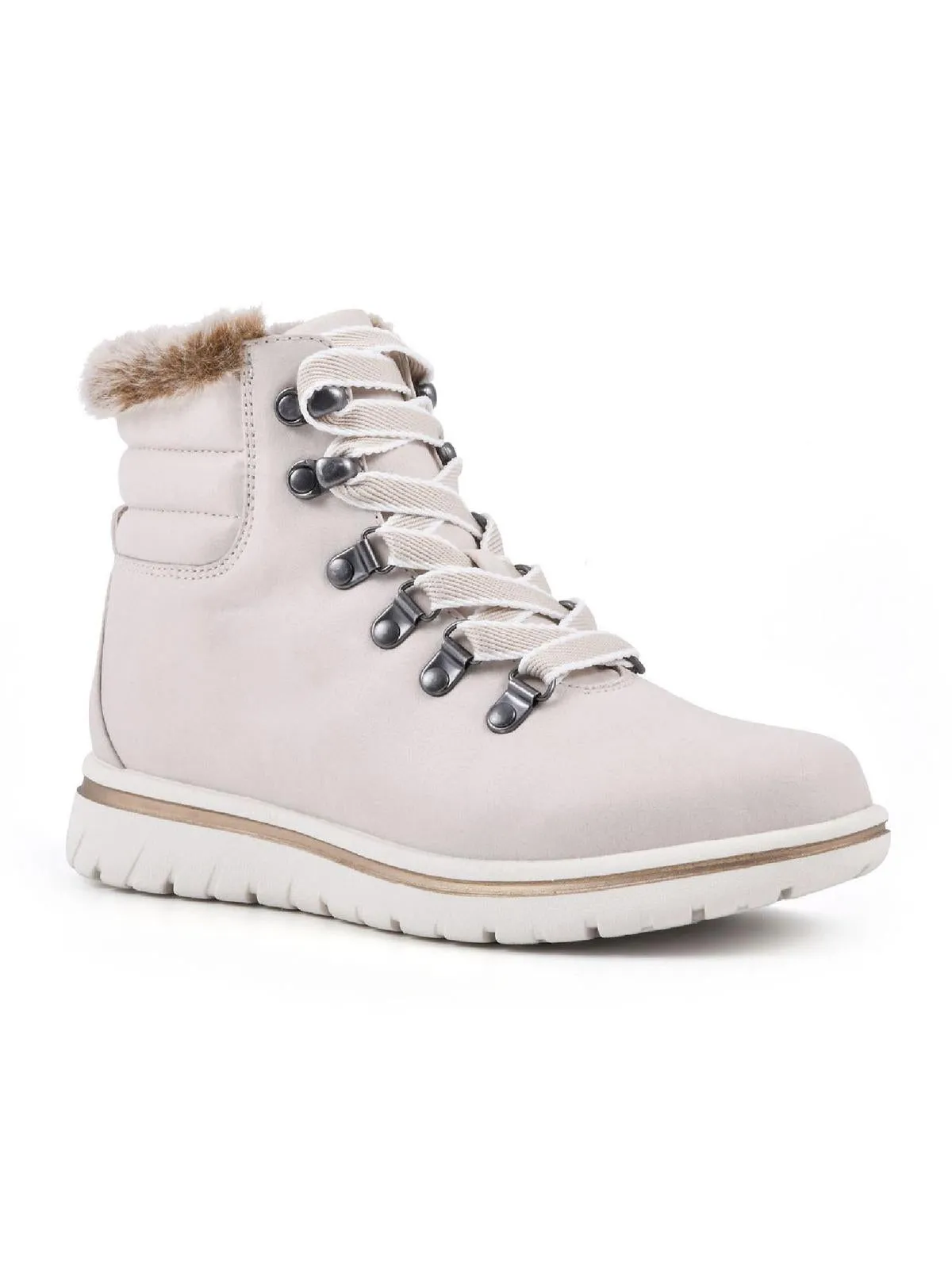 Hallett Womens Memory Foam Lace Up Ankle Boots