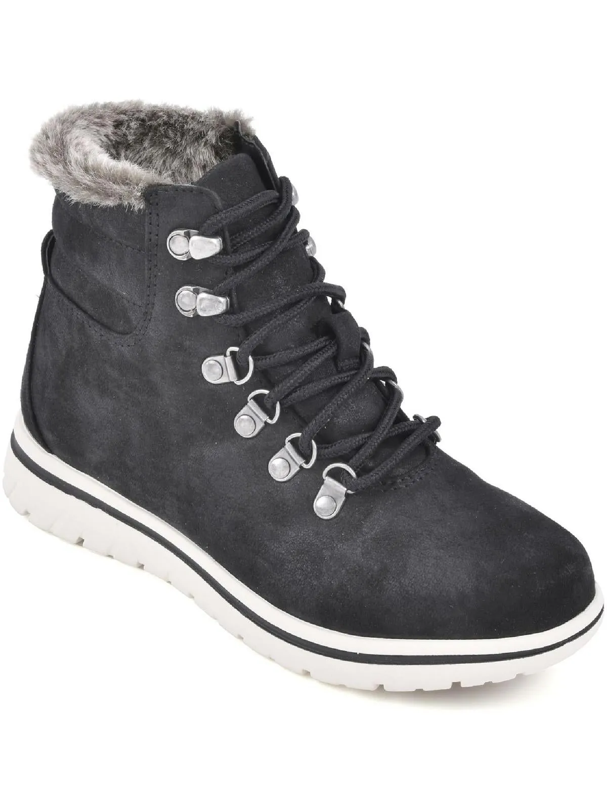 Hallett Womens Memory Foam Lace Up Ankle Boots