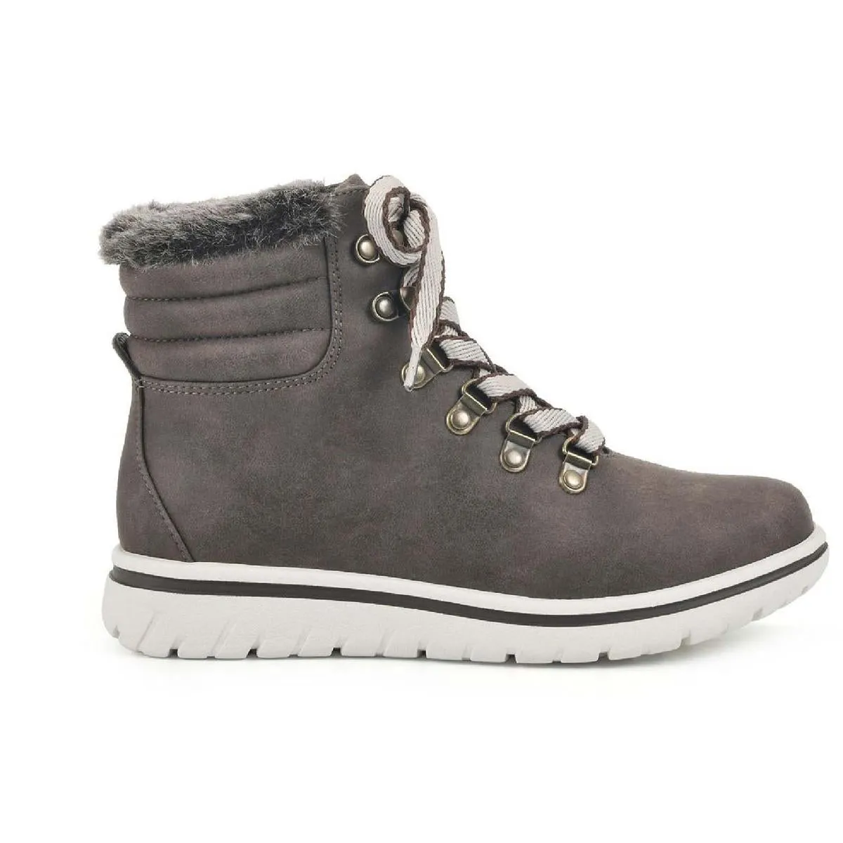 Hallett Womens Memory Foam Lace Up Ankle Boots
