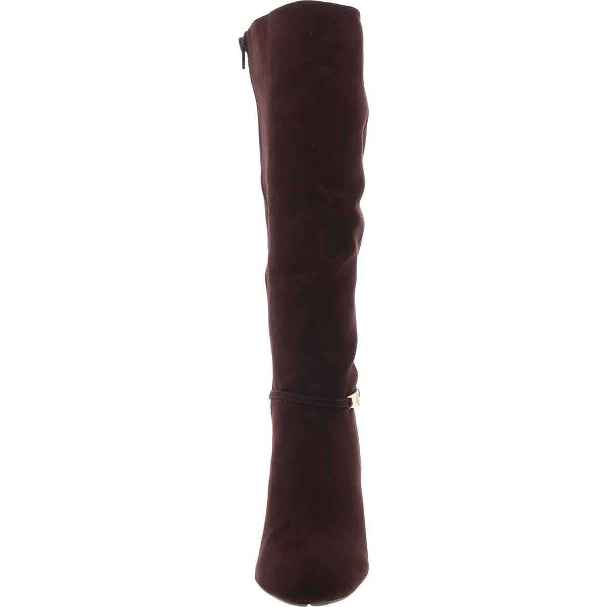 Hanna Womens Faux Leather Wide Calf Knee-High Boots