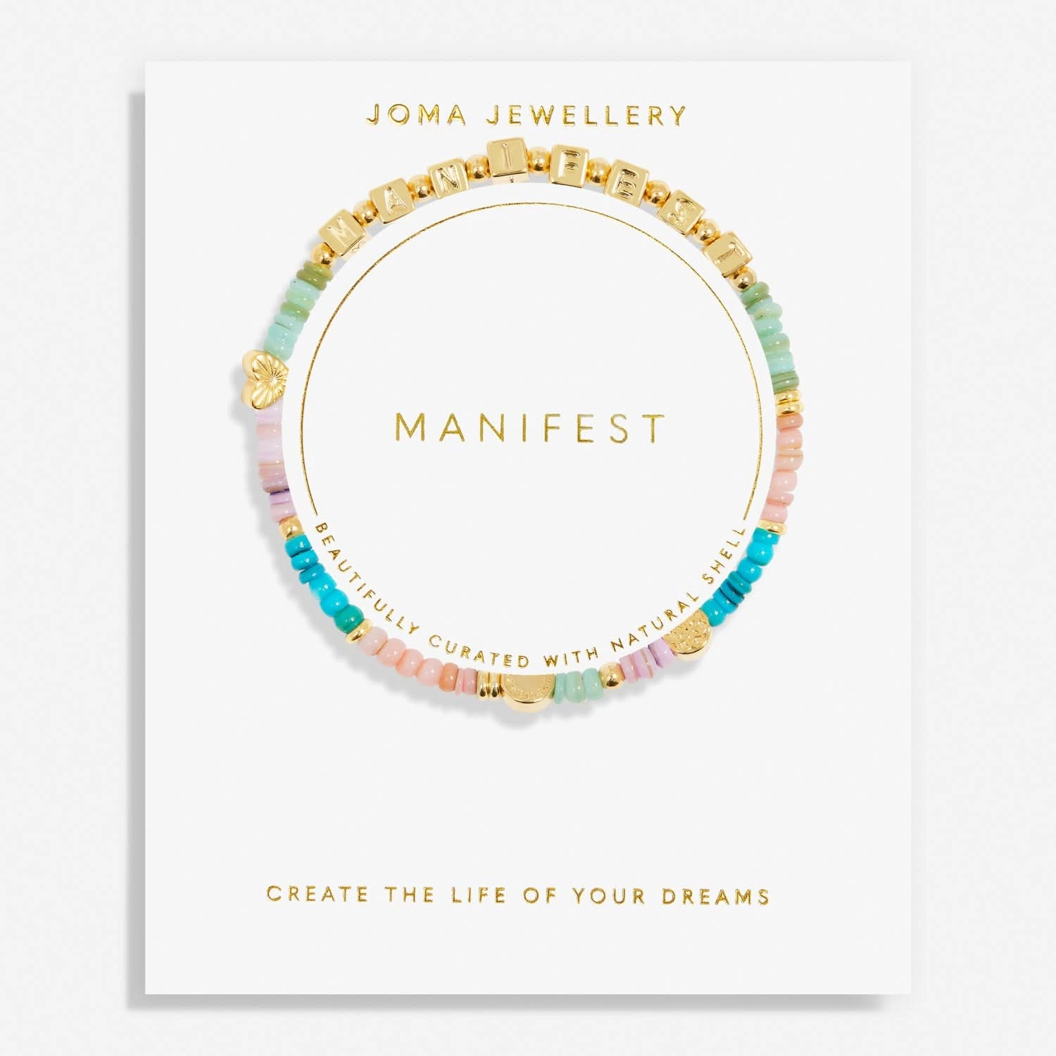 Happy Little Moments Manifest Gold Plated Bracelet 7534
