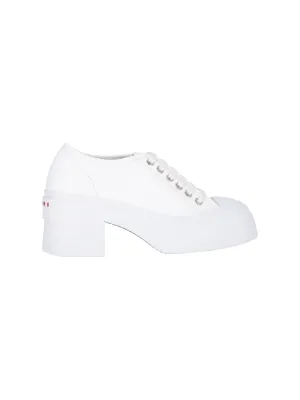 Heel Sneakers"  White