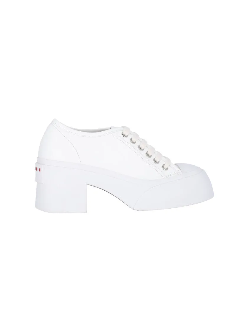 Heel Sneakers"  White