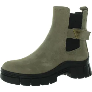 Hensly 2 Womens Suede Lug Sole Chelsea Boots