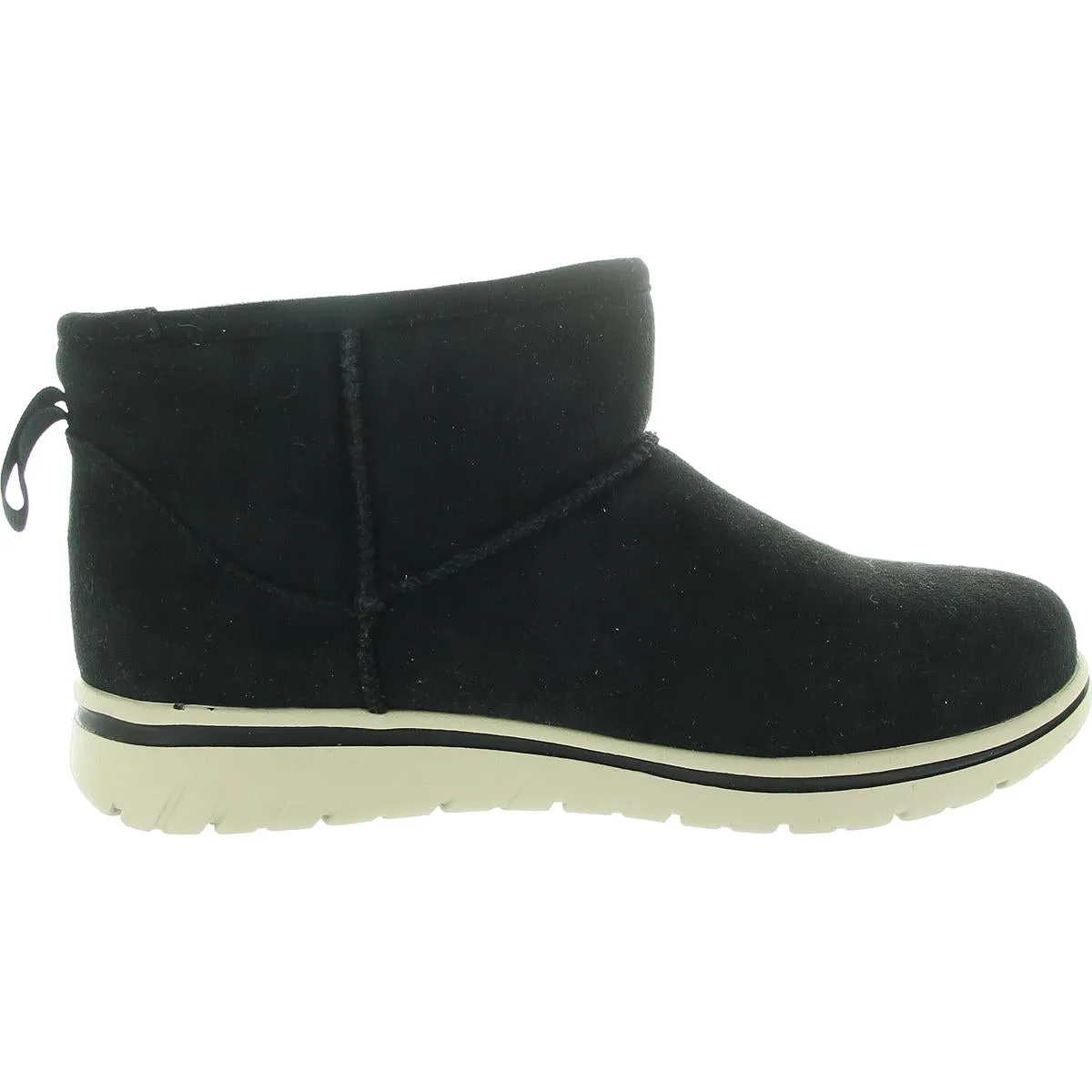 HOMELAND Womens Faux Fur Lined Faux Suede Shearling Boots