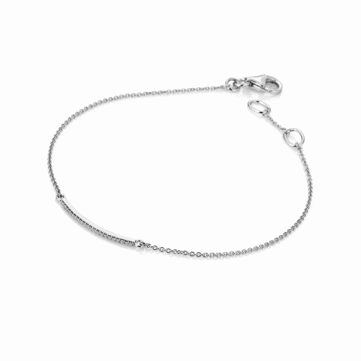 Hot Diamonds Tranquility 9ct White Gold Bracelet