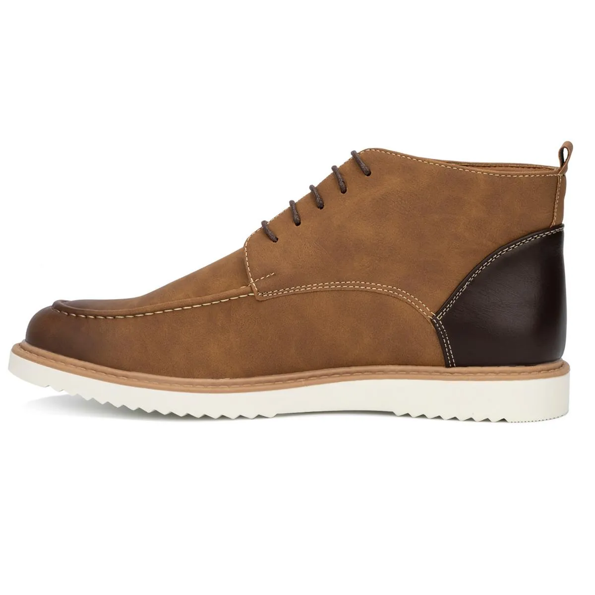 HURLEY Mens Comfort Insole Faux Leather Chukka Boots