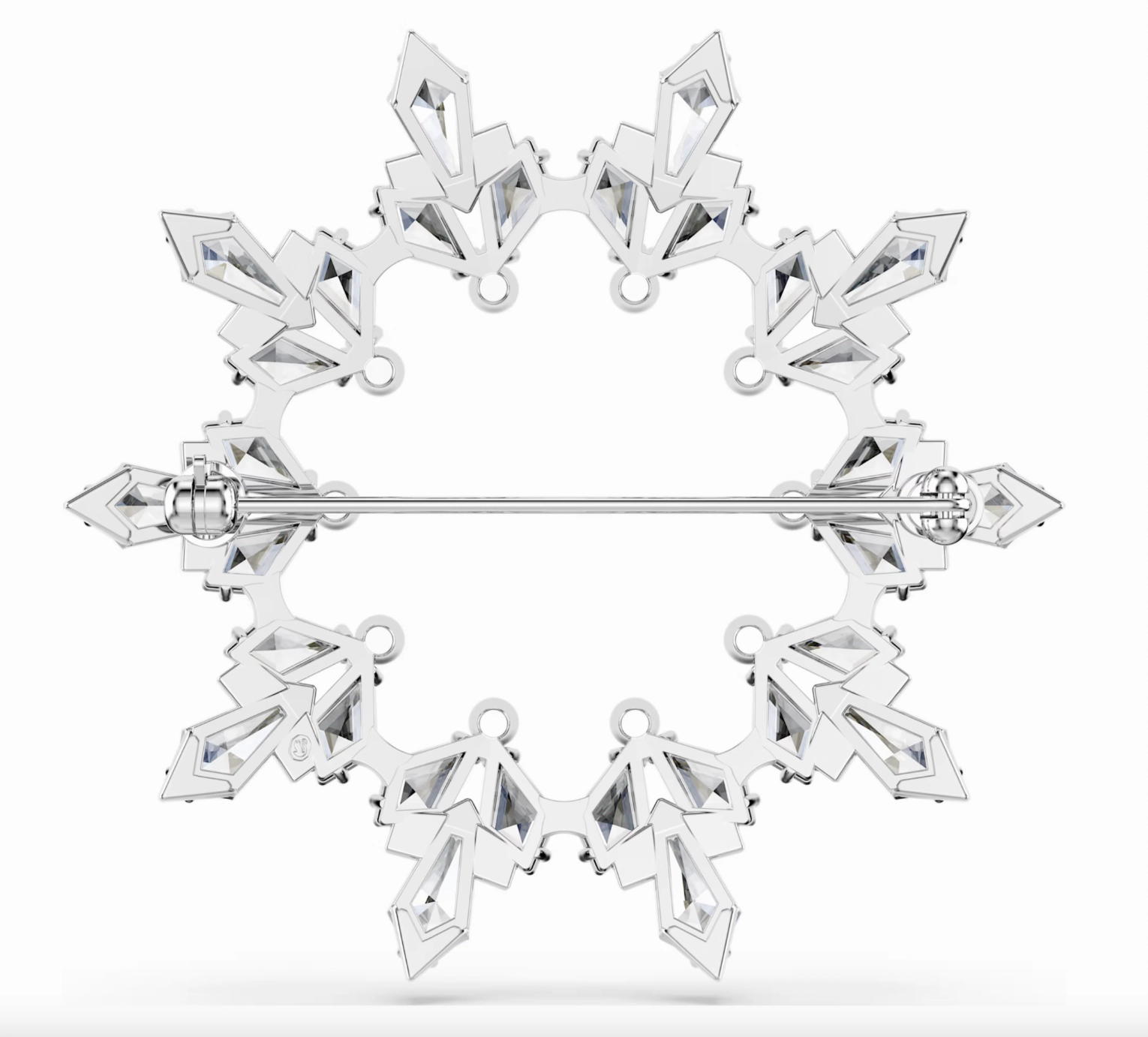 Idyllia Mixed Cut Snowflake Brooch