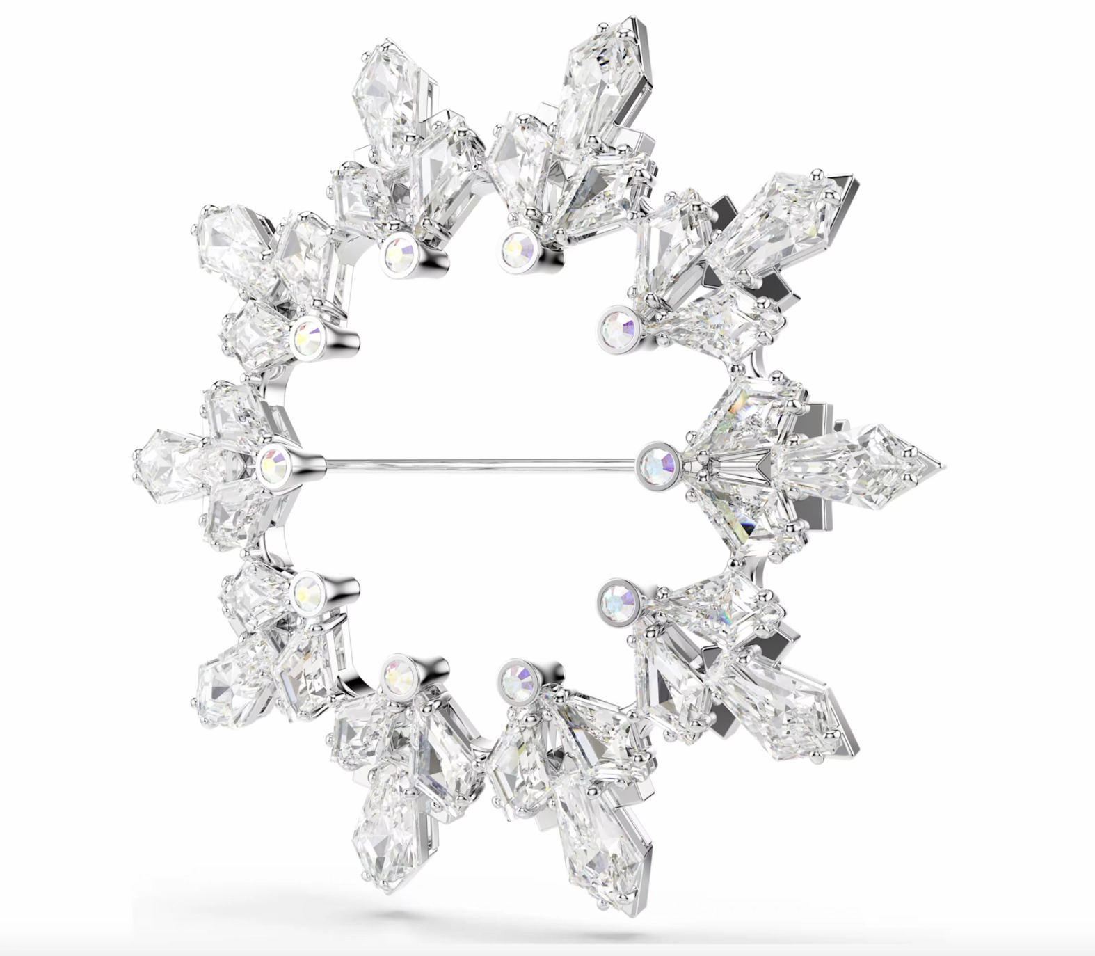 Idyllia Mixed Cut Snowflake Brooch