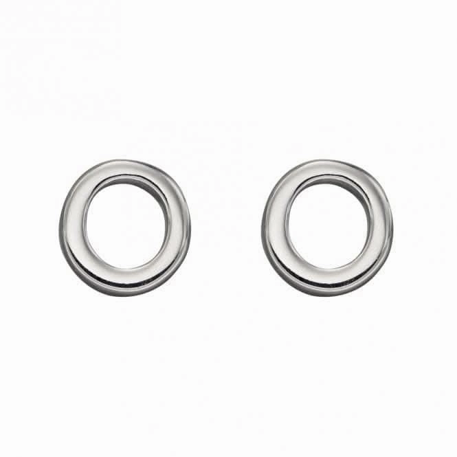 Initial O Sterling Silver Stud Earrings E6032