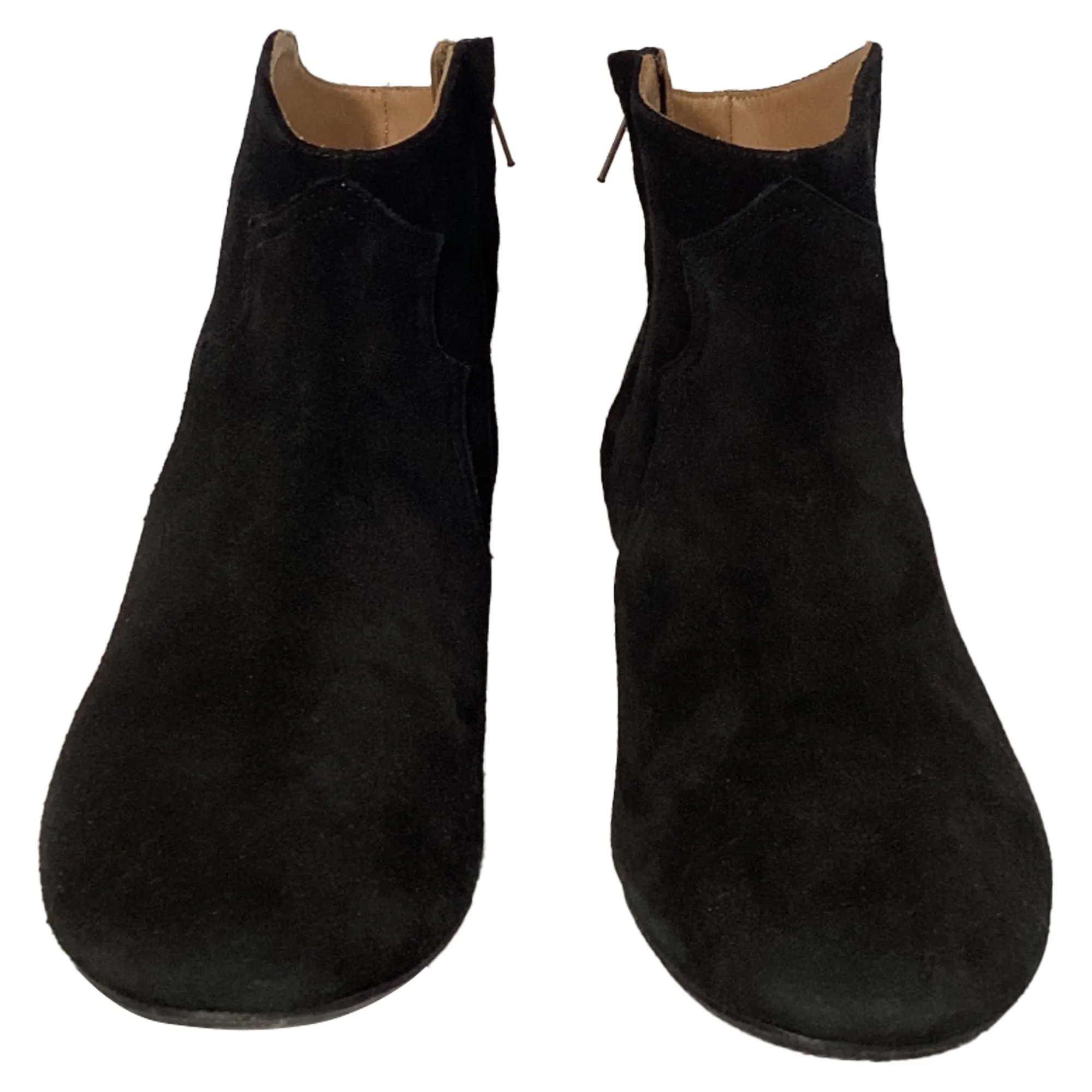 Isabel Marant Dicker Booties in Black Suede