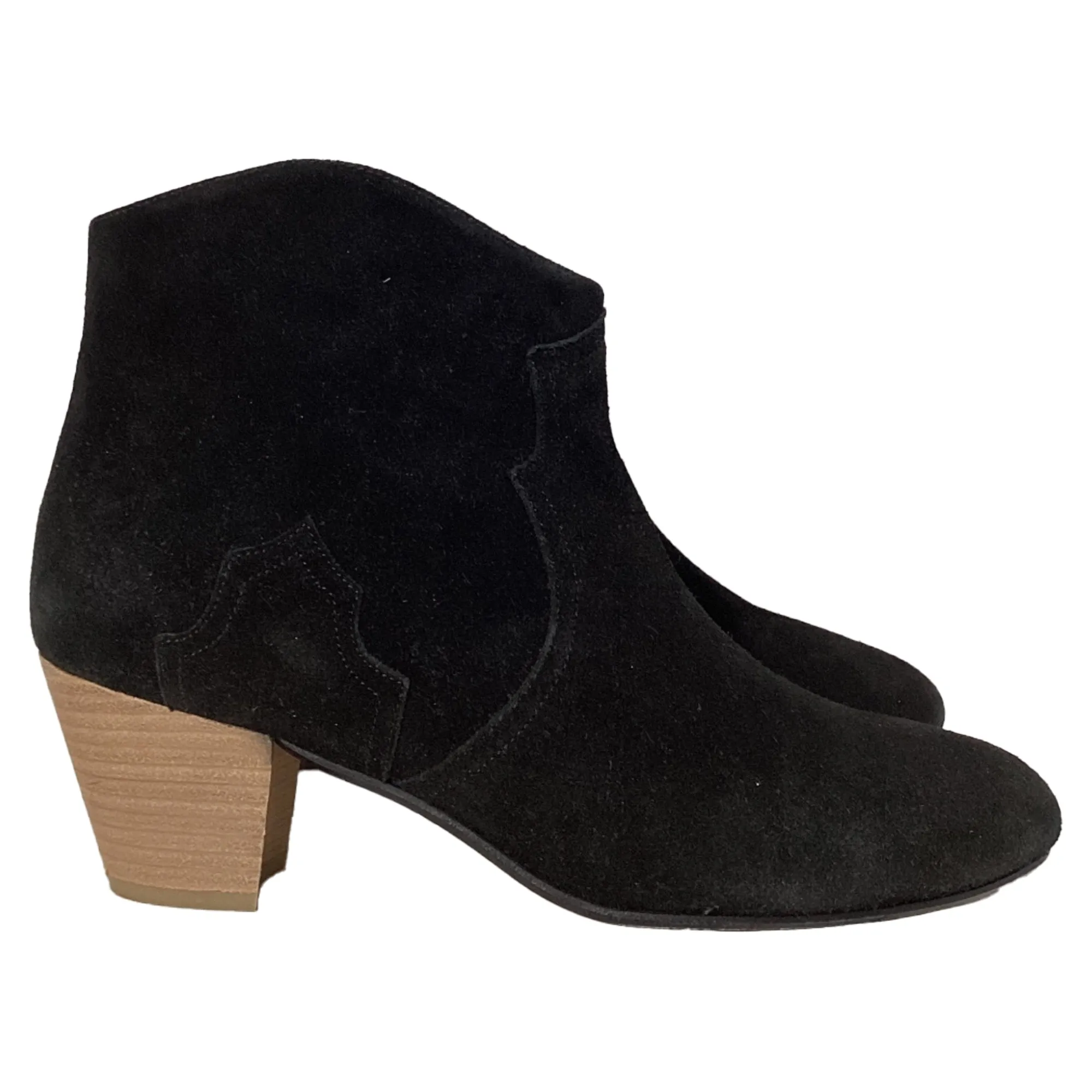 Isabel Marant Dicker Booties in Black Suede