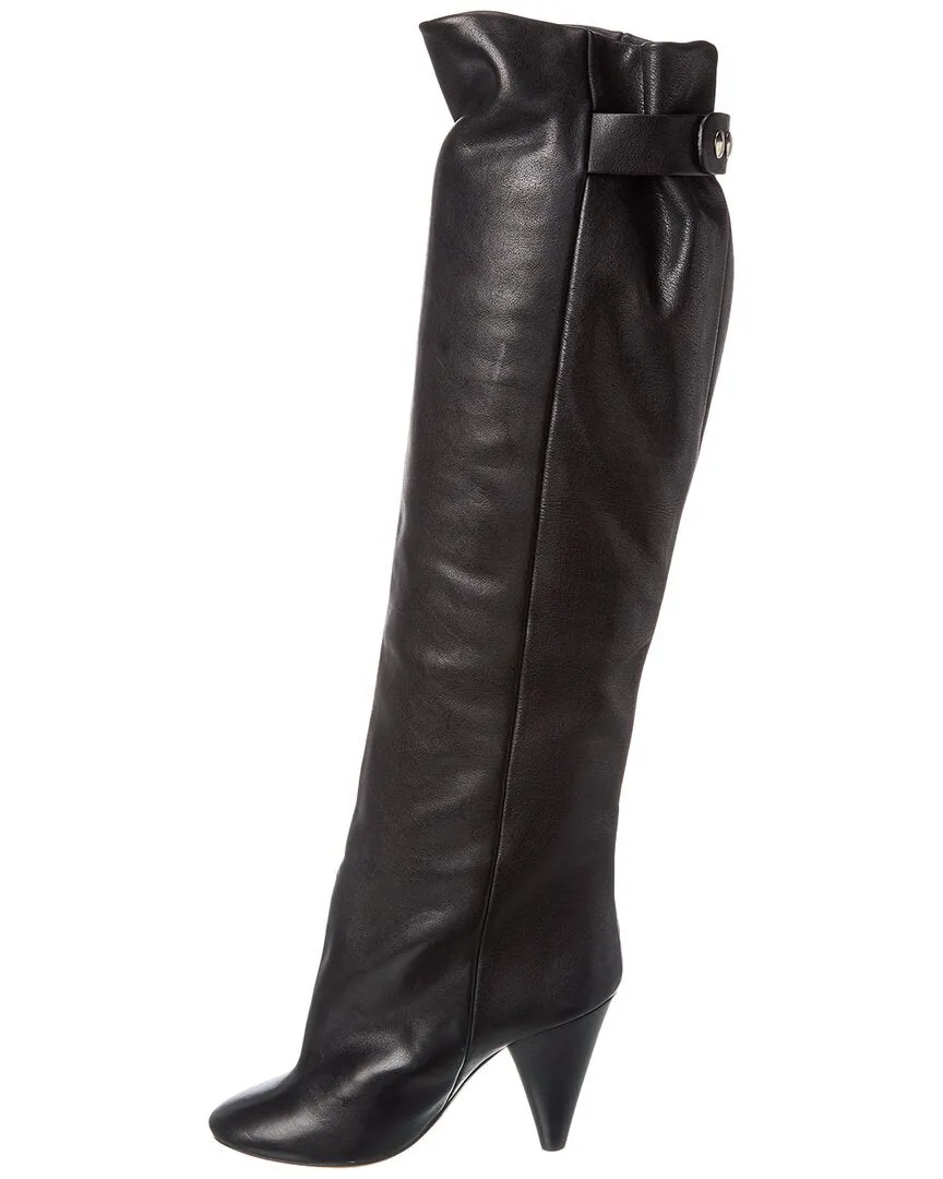 Isabel Marant Leather Over-The-Knee Boot