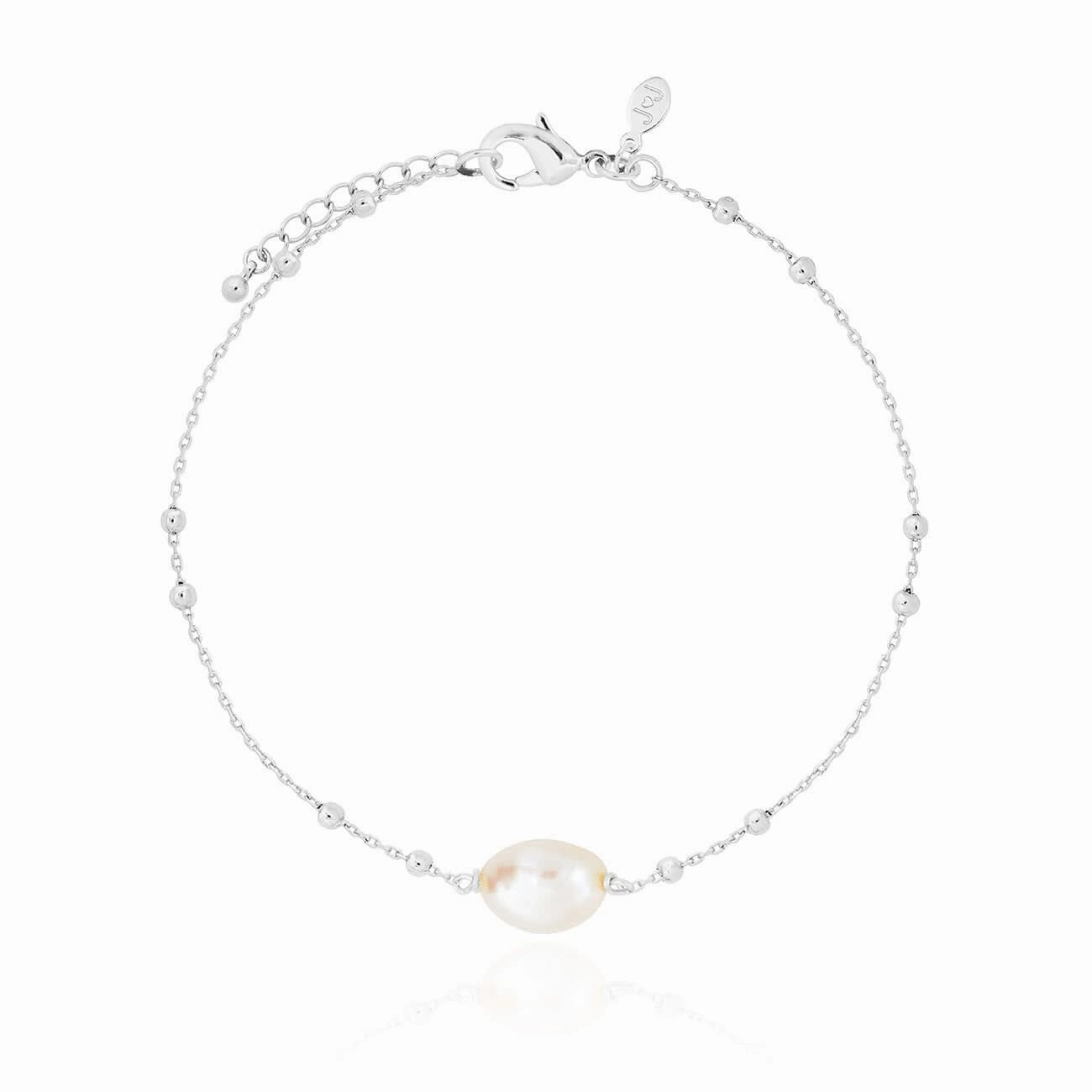 Isla Silver Pearl 18cm   3cm Bracelet 3724