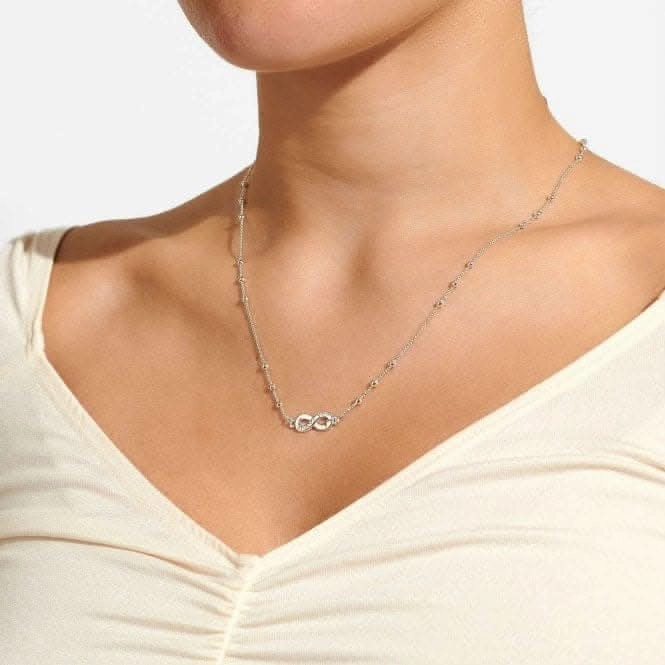 It Was Always You Silver Plated 46cm   5cm Necklace 6739