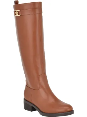 Iviann Womens Faux Leather Tall Knee-High Boots