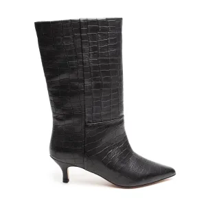 Ivy Lee Lopez Black Faux Crocco