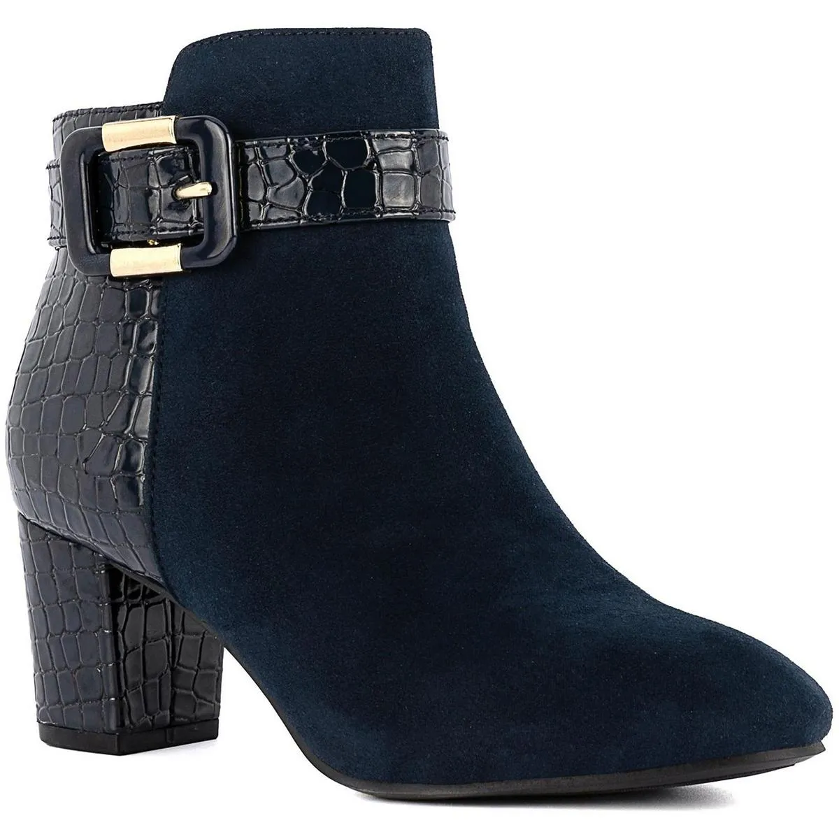 IVYY Womens Zipper Manmade Booties