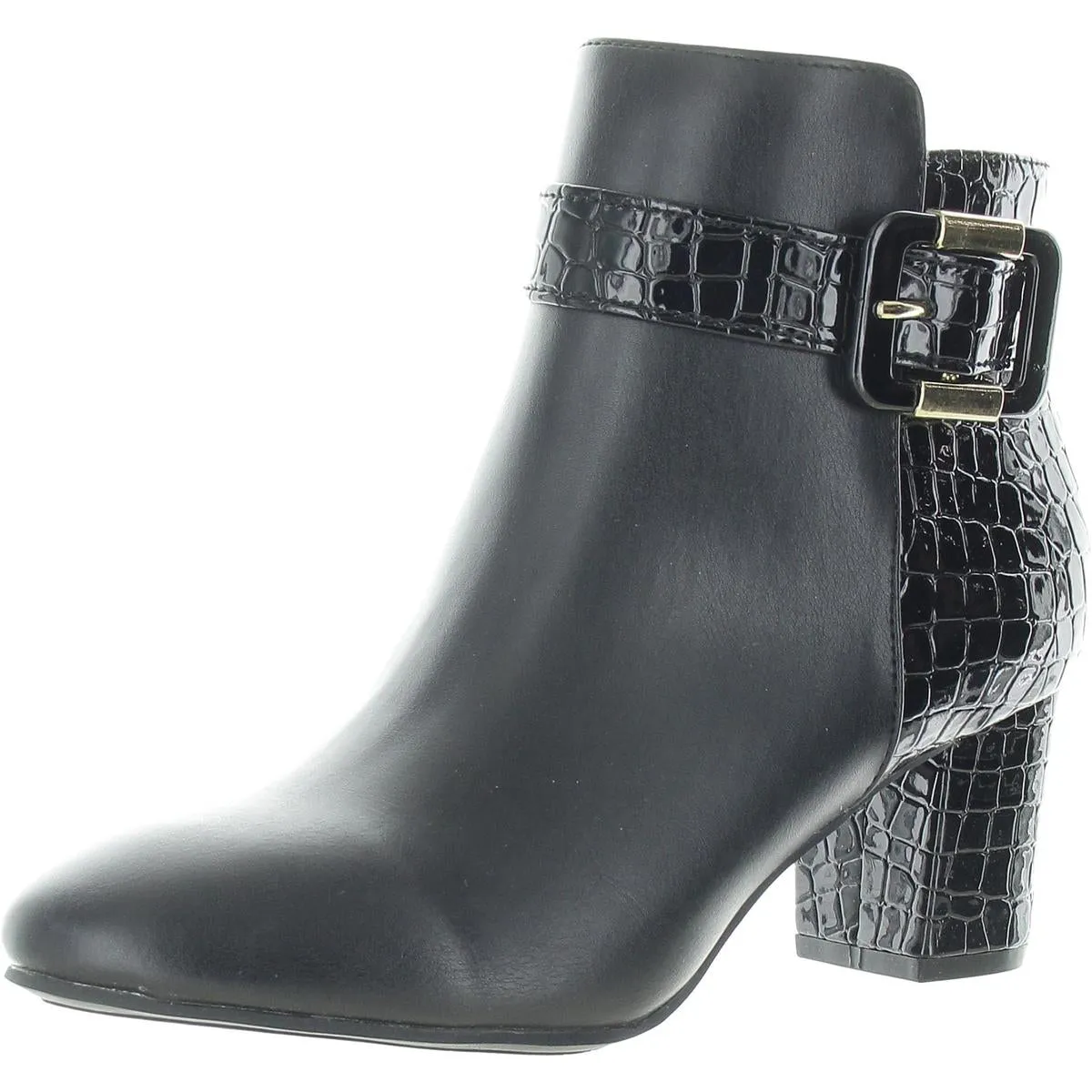IVYY Womens Zipper Manmade Booties