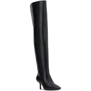 Jackston Womens Solid Man Made Over-The-Knee Boots