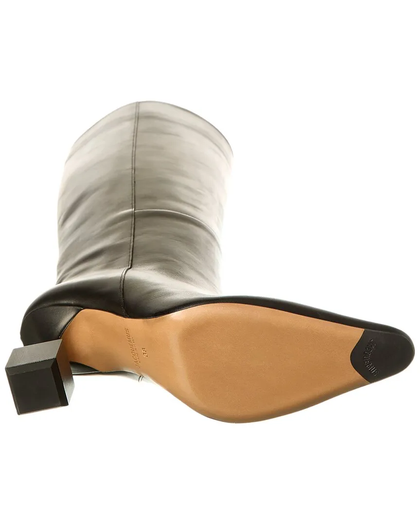 Jacquemus The Bisou Leather Knee-High Boot