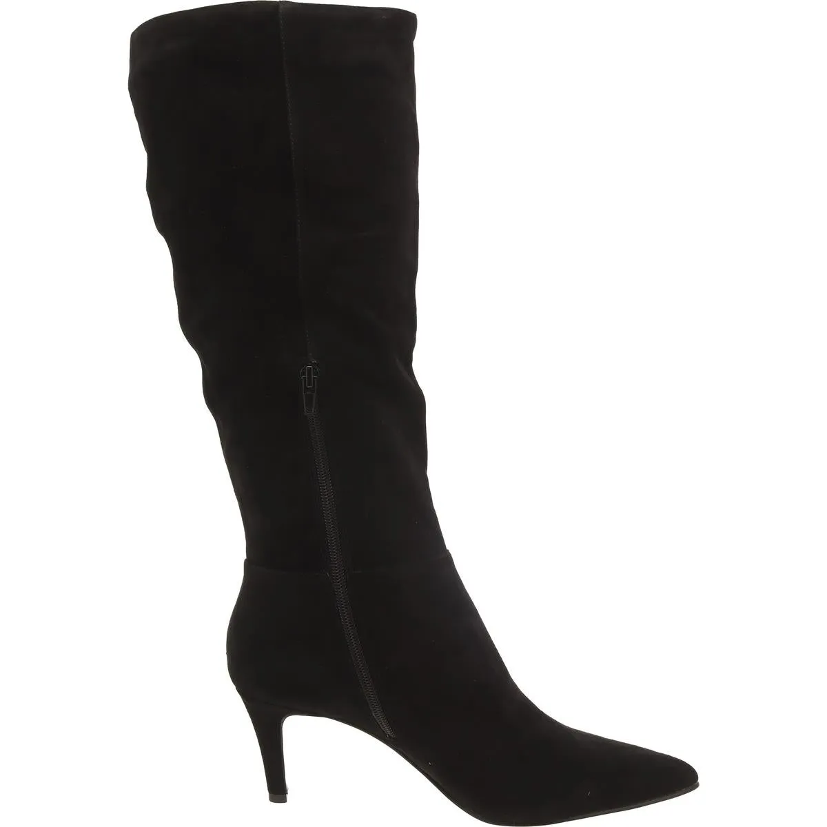 Janae Womens Suede Solid Knee-High Boots