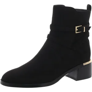 Jasen2 Womens Zipper Faux Suede Ankle Boots