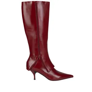 JEFFREY CAMPBELL COVERUP CHERRY RED BOOTS