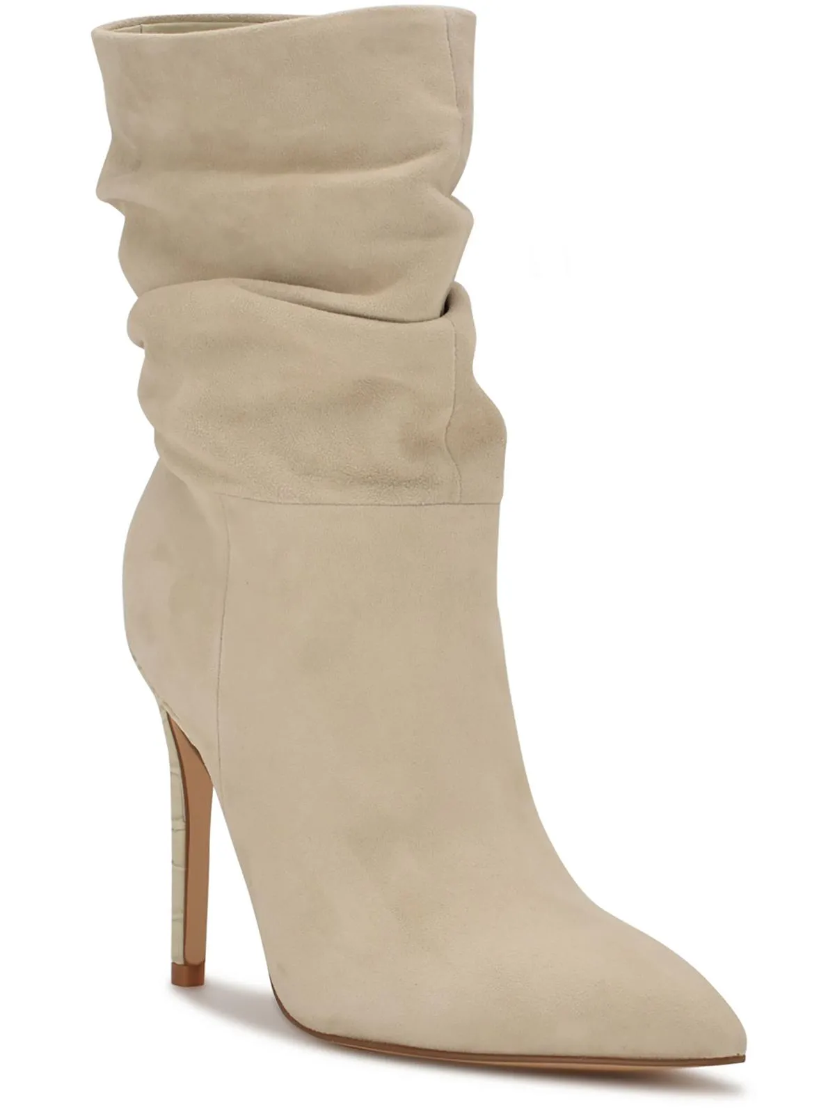 JENN Womens Pointed Toe Mid-Calf Boots