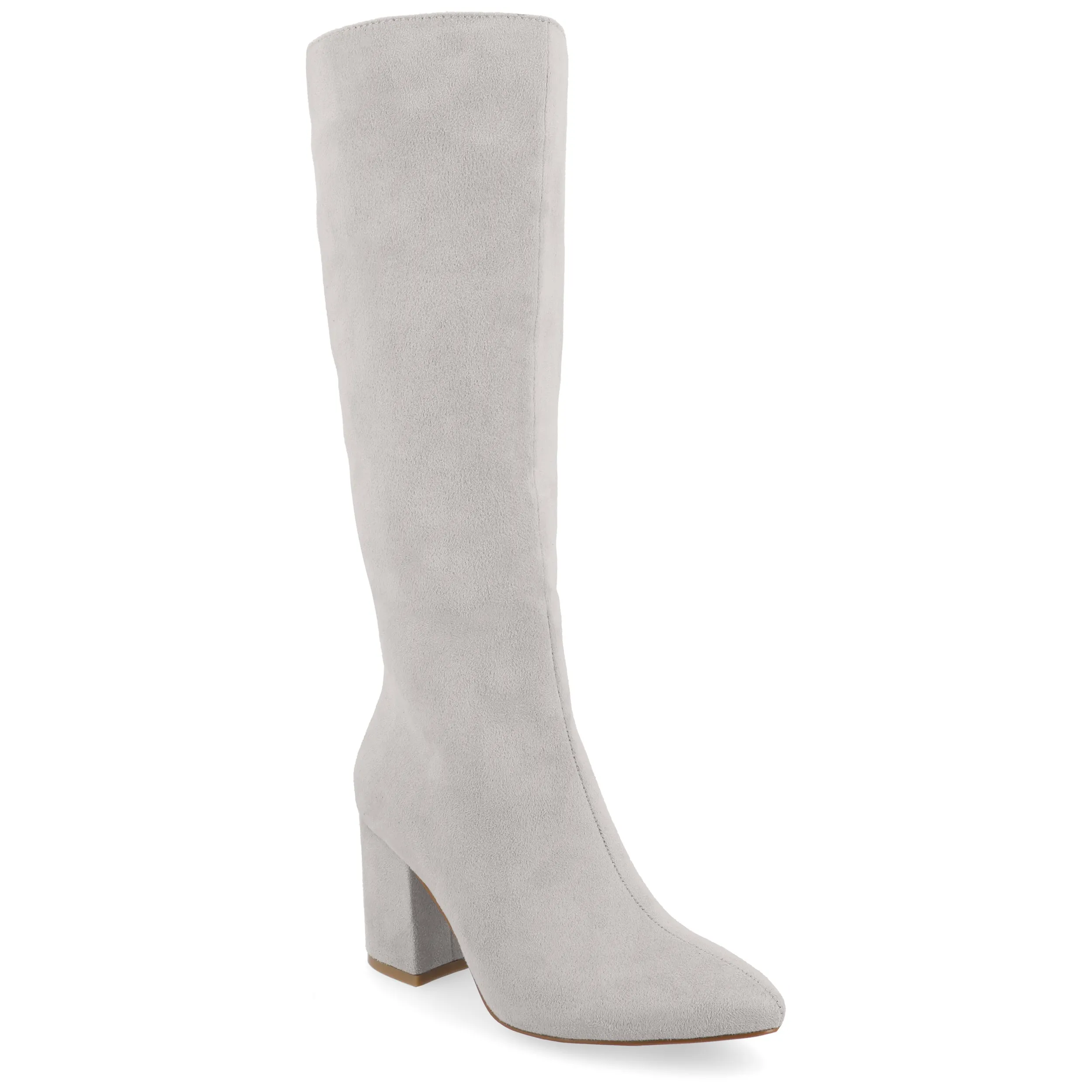 Journee Collection Wide Width Extra Wide Calf Womens Ameylia Tru Comfort Foam Covered Block Heel Pointed Toe Boots