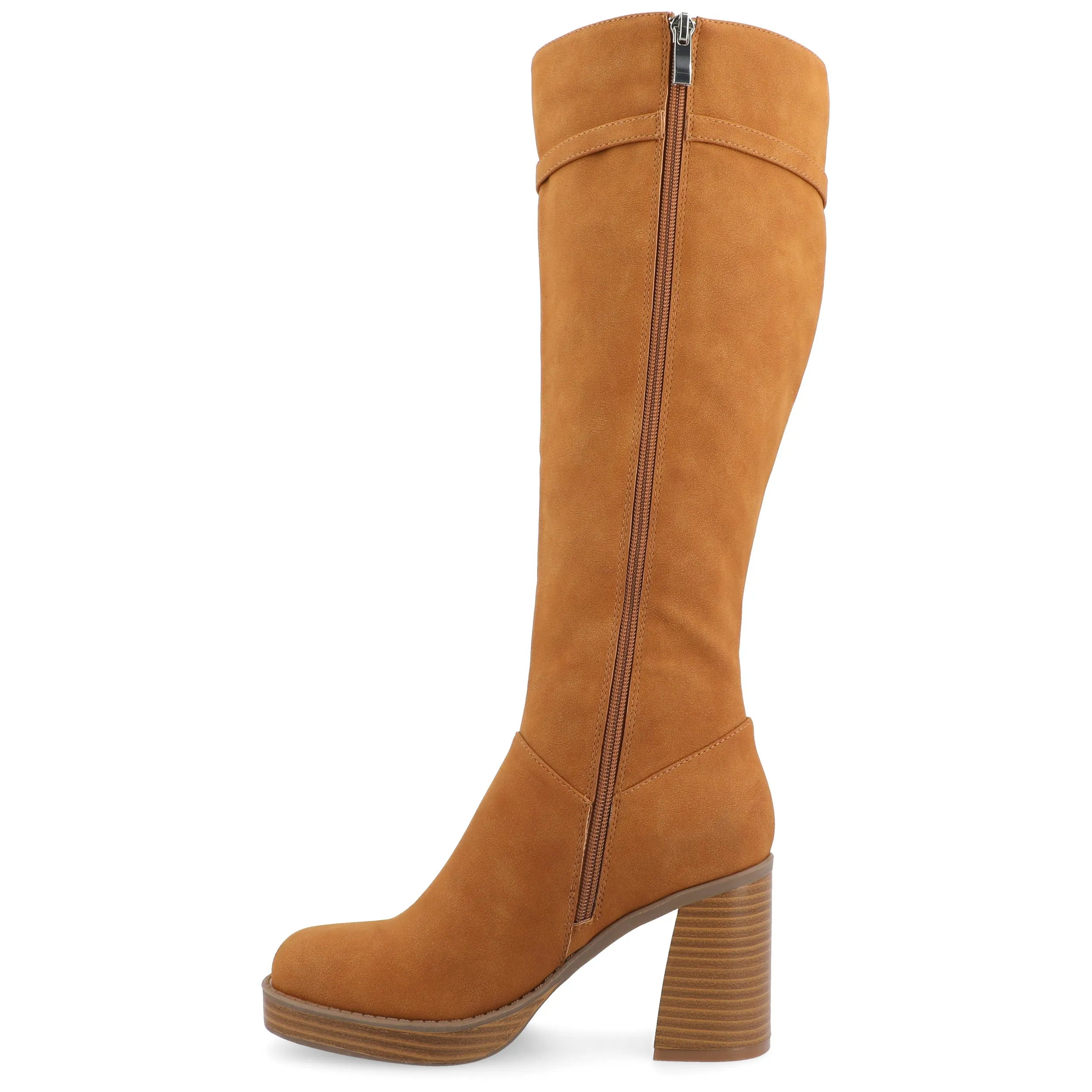 Journee Collection Wide Width Extra Wide Calf Womens Letice Tru Comfort Foam Platform Square Toe Boots