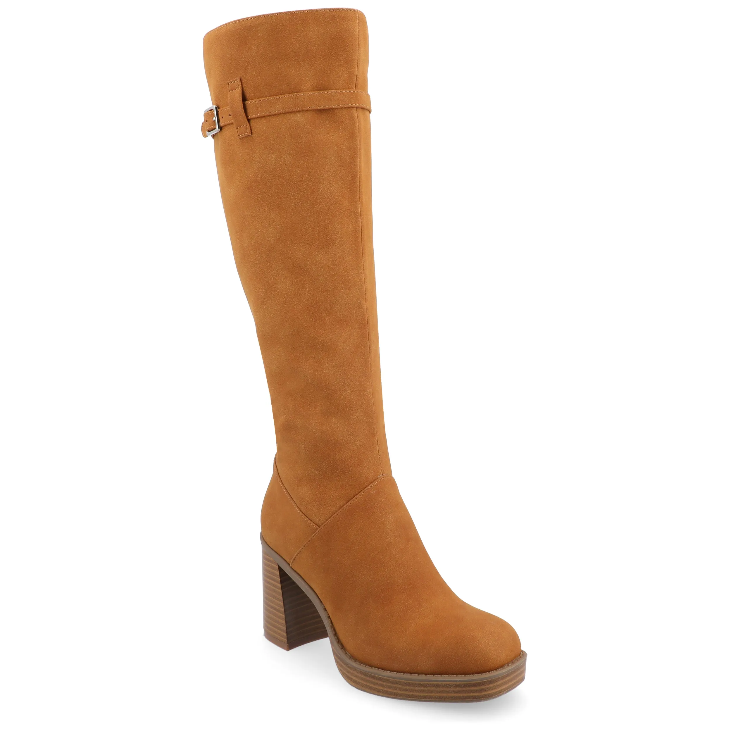 Journee Collection Wide Width Extra Wide Calf Womens Letice Tru Comfort Foam Platform Square Toe Boots
