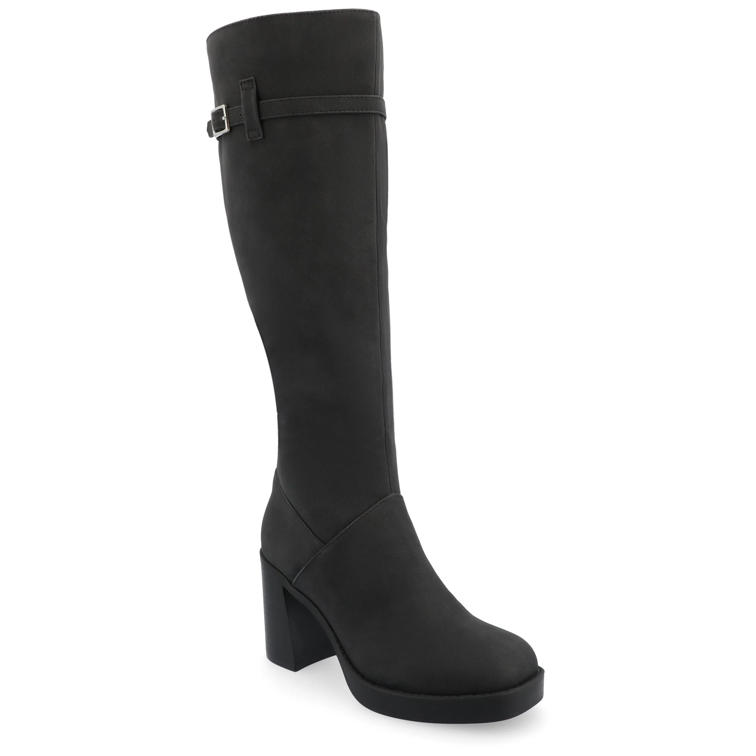 Journee Collection Wide Width Extra Wide Calf Womens Letice Tru Comfort Foam Platform Square Toe Boots