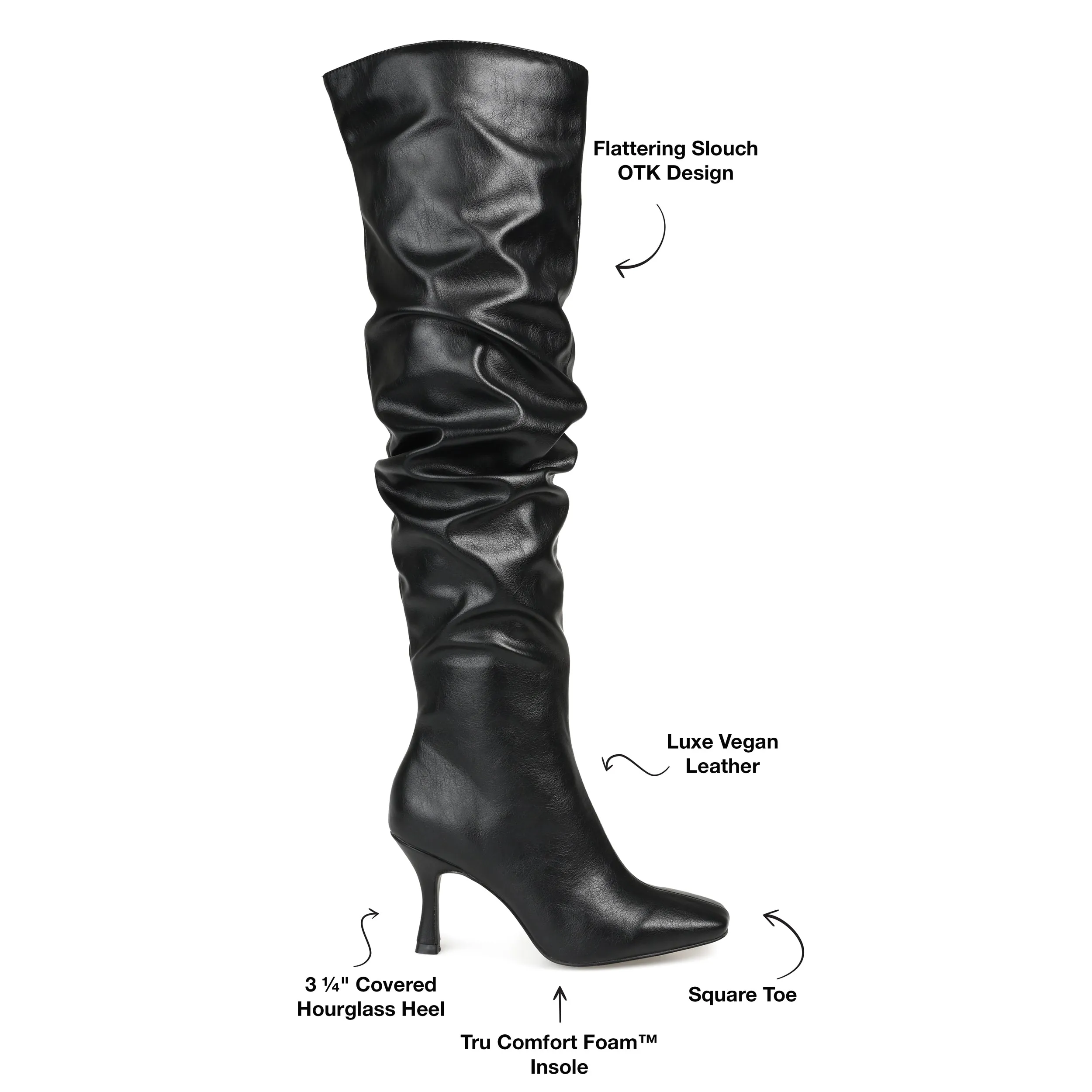 Journee Collection Women's Tru Comfort Foam Wide Calf Kindy Boot