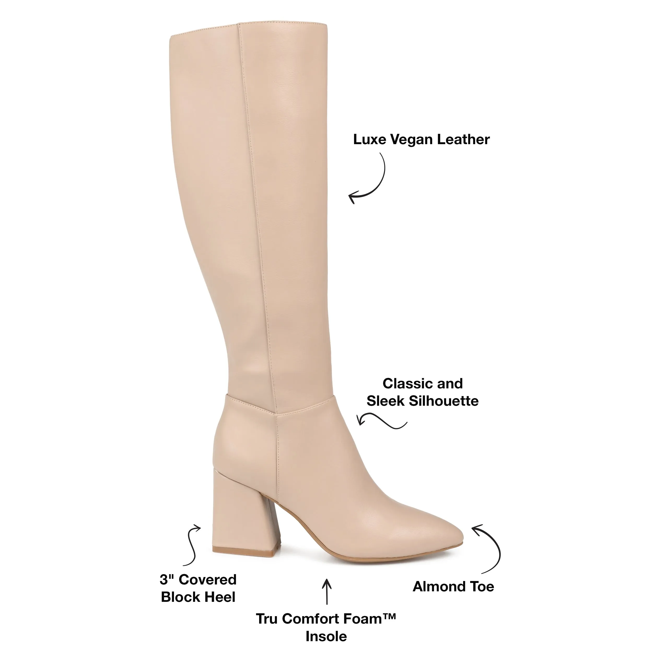Journee Collection Women's Tru Comfort Foam Wide Calf Landree Boot