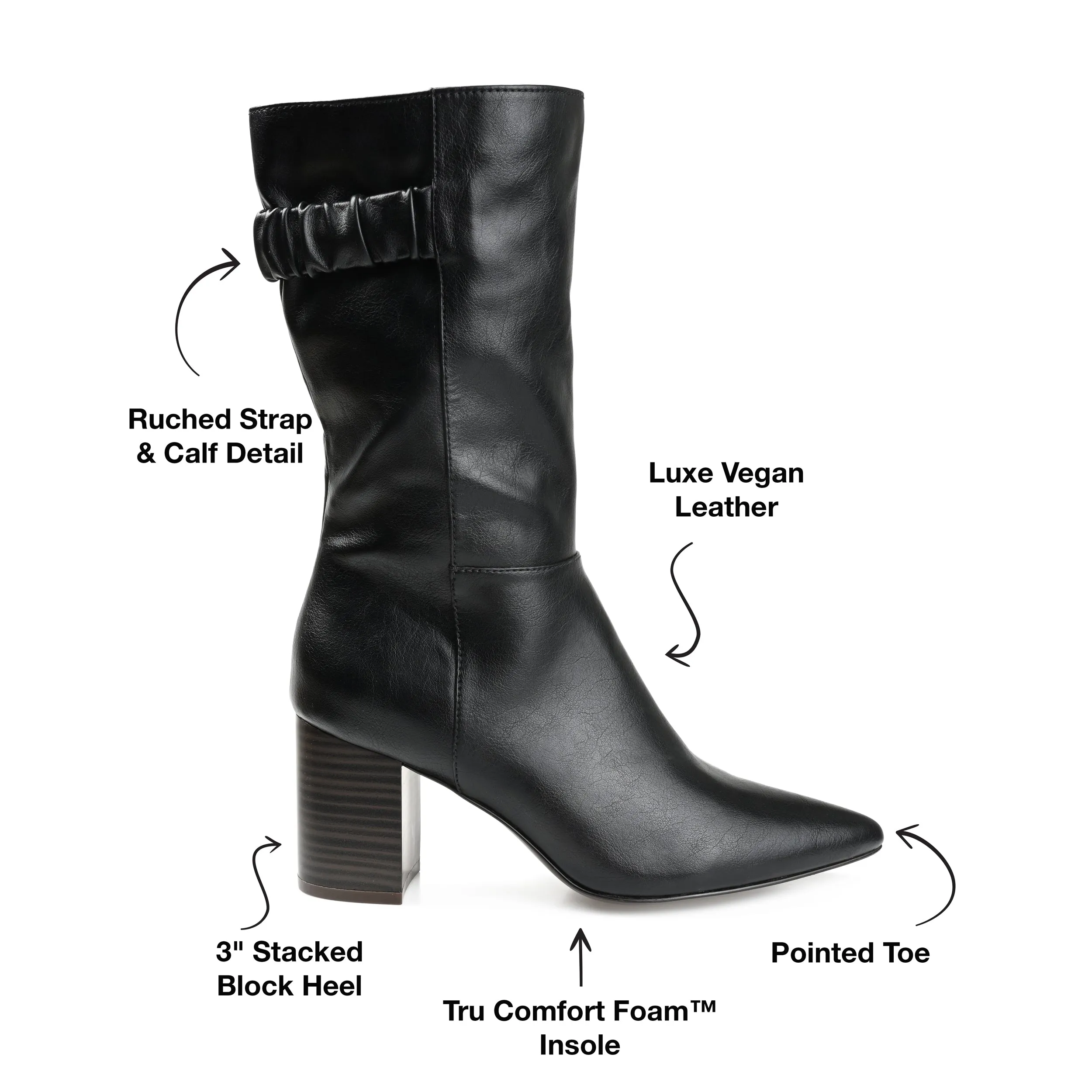 Journee Collection Women's Tru Comfort Foam Wide Calf Wilo Boot