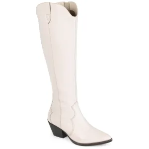 Journee Signature Extra Wide Calf Women's Genuine Leather Tru Comfort Foam Pryse Boot